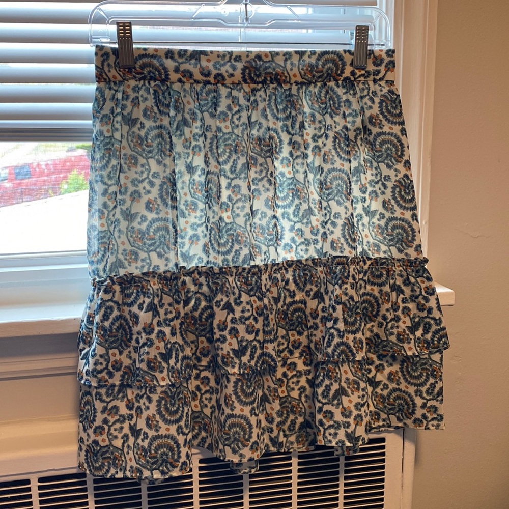 BRAND NEW JCrew Factory mini ruffle skirt